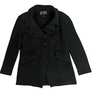 St. John Caviar wool knit blazer jacket size 10